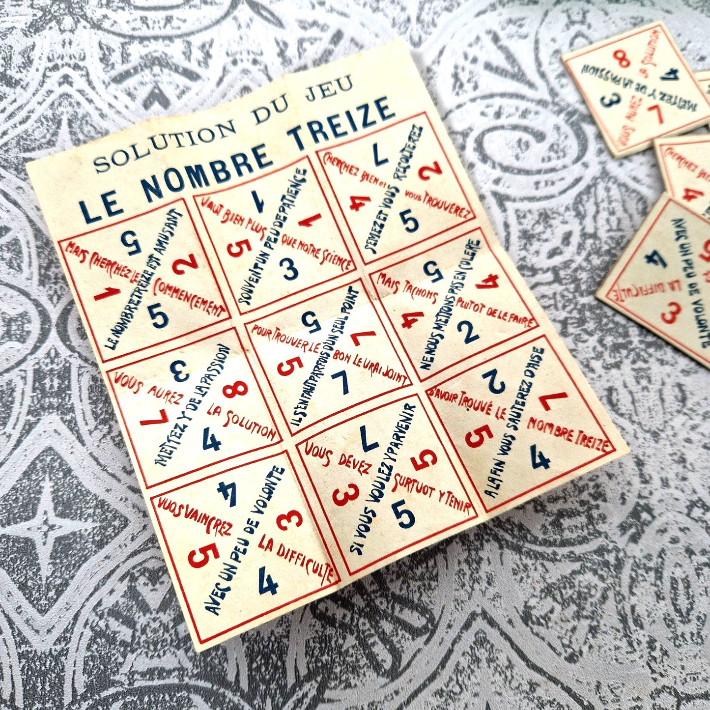 antique game number 13