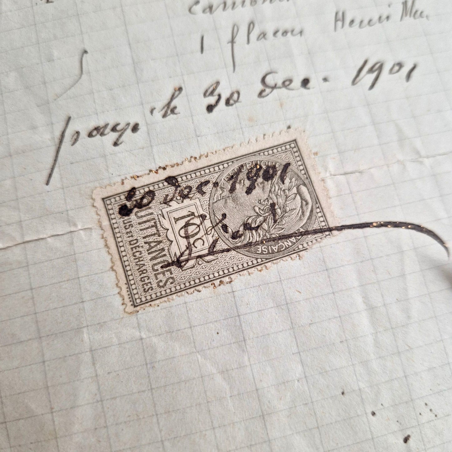 antique pharmacy invoice 1901