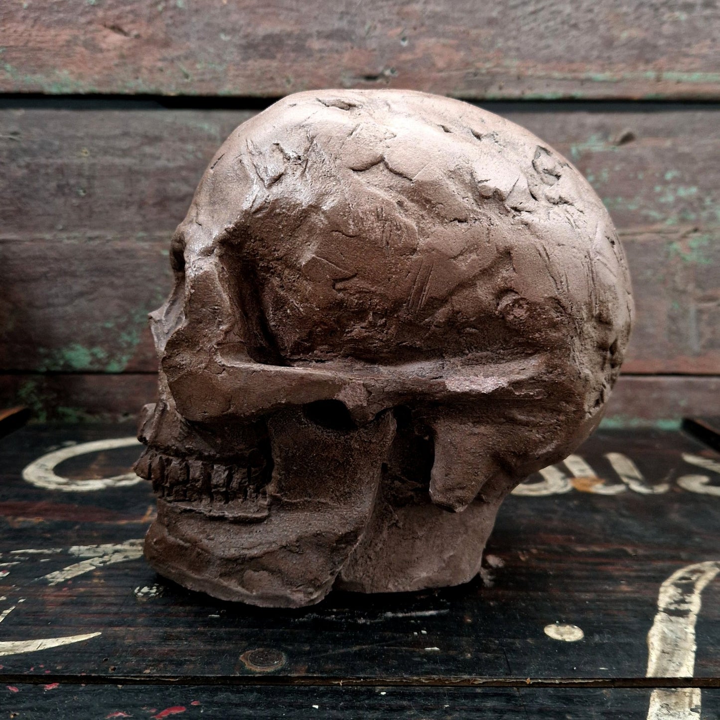 artistic handmade skull
