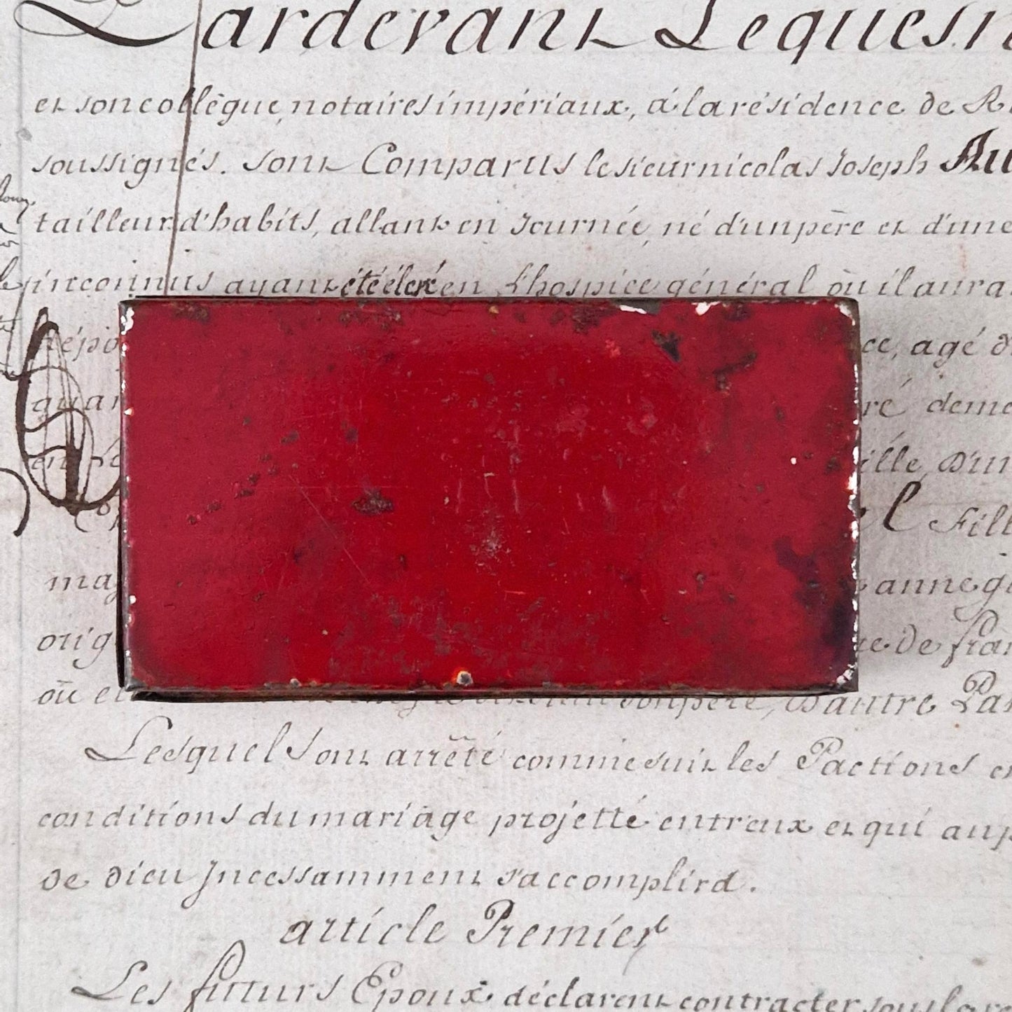 Boite d'encre « Arthur Keller - Dauer-Stempelkissen »