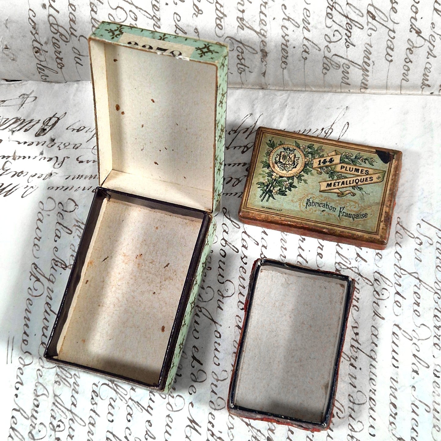 boite ecole xix plumes ecriture