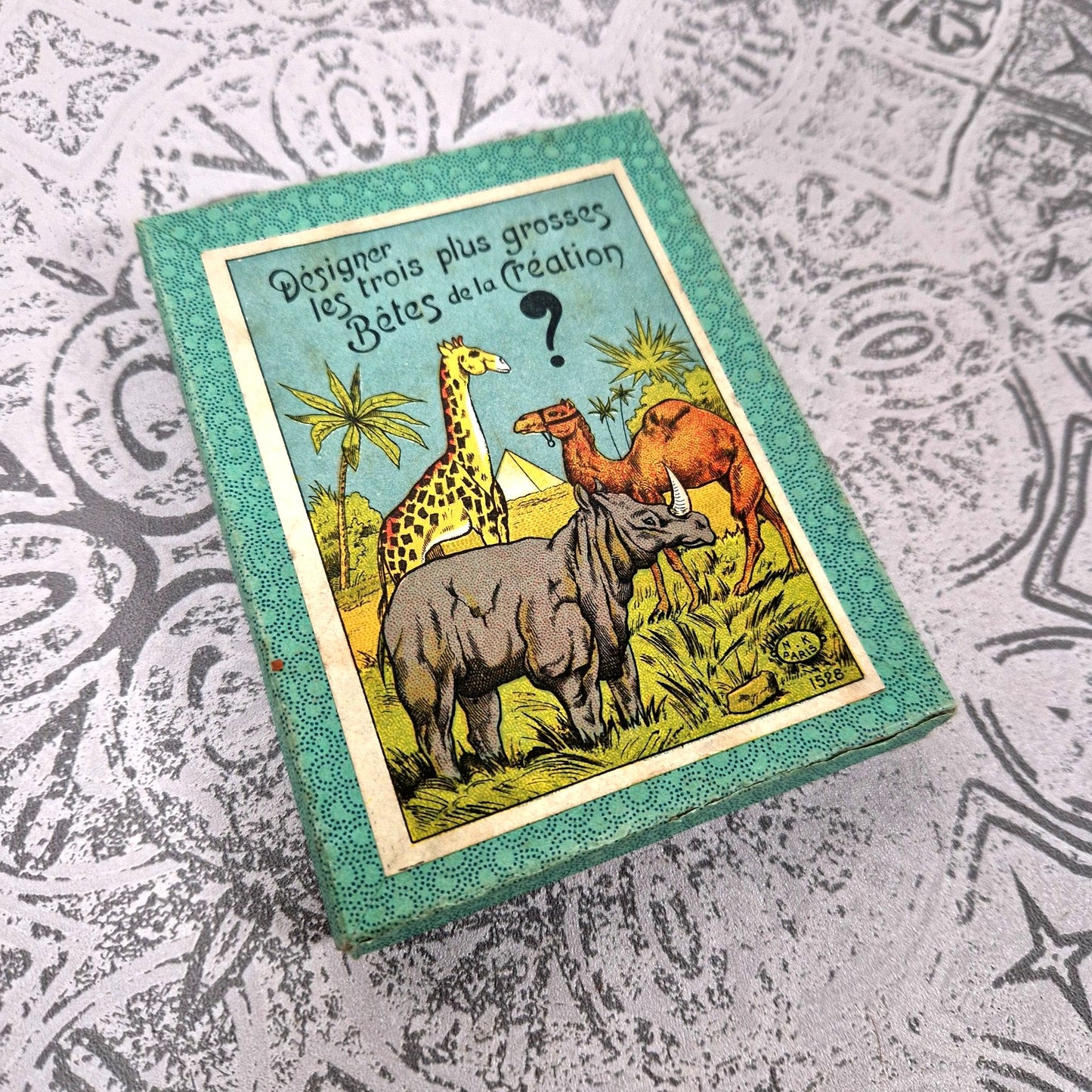 boite illustrée jeu animaux humour