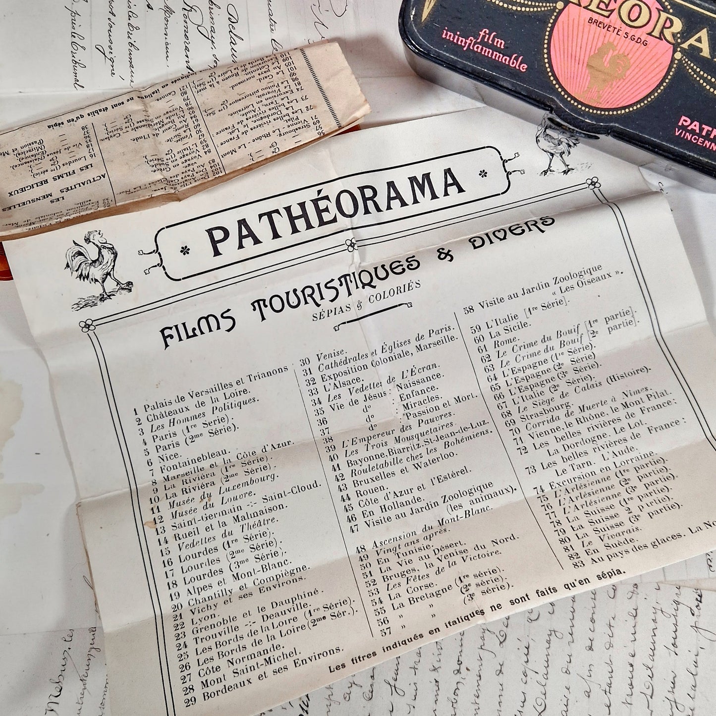 boite originale patheorama annees 1920