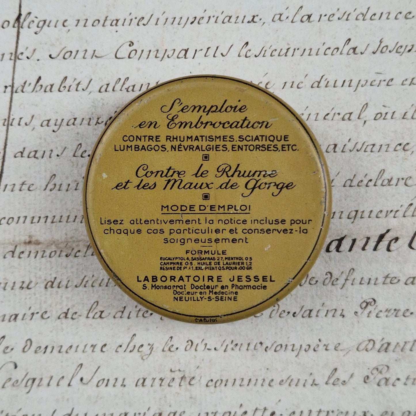 Vintage box "Vegebom du Dr Mion", Circa 1930