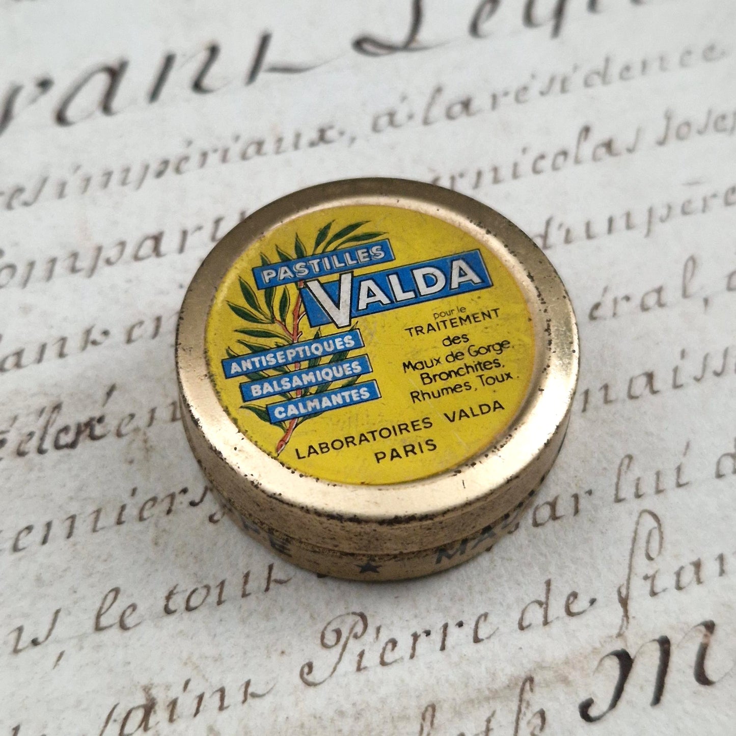 Mini box of "Valda Pastilles" - Circa 1930