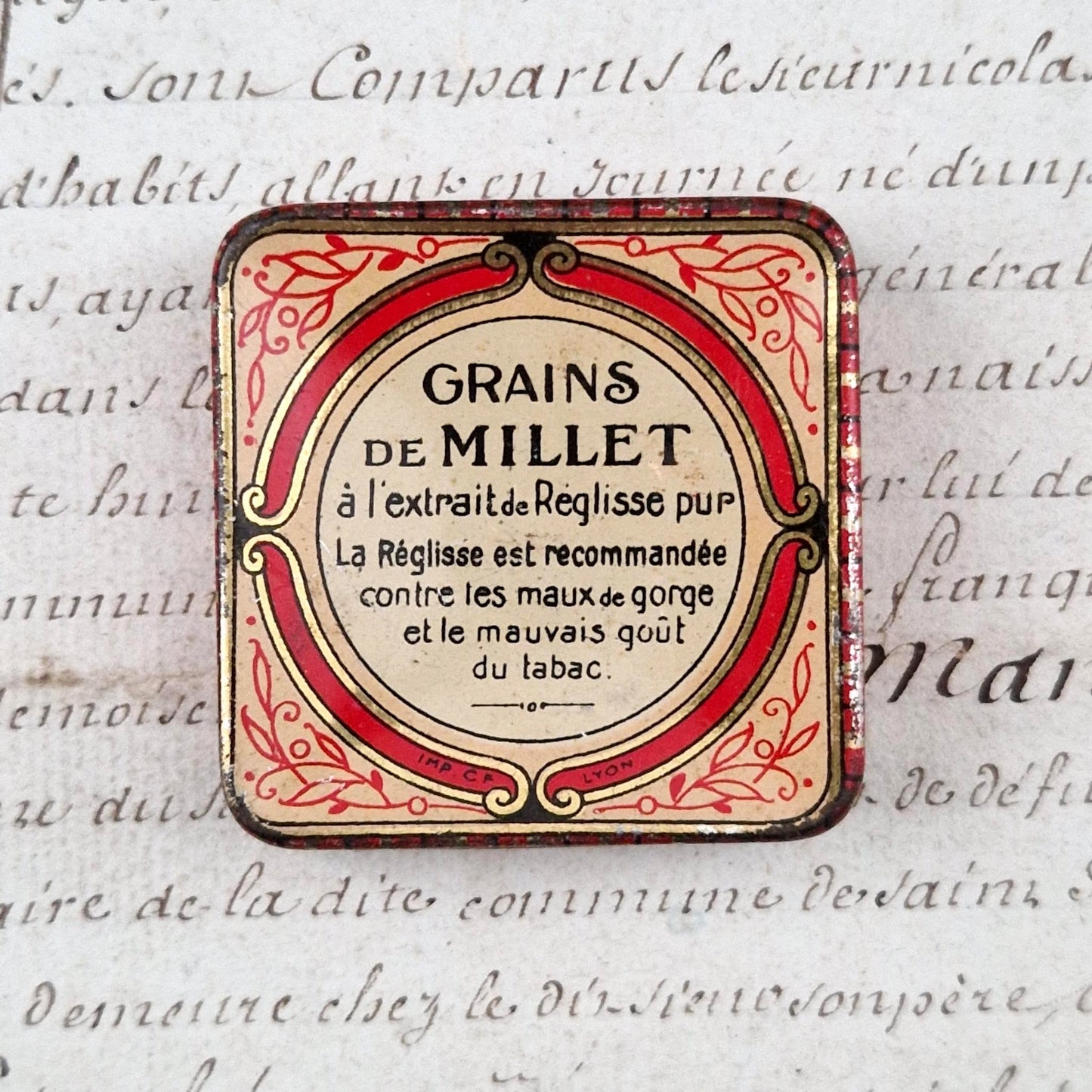Vintage box "Millet grains with licorice extract"