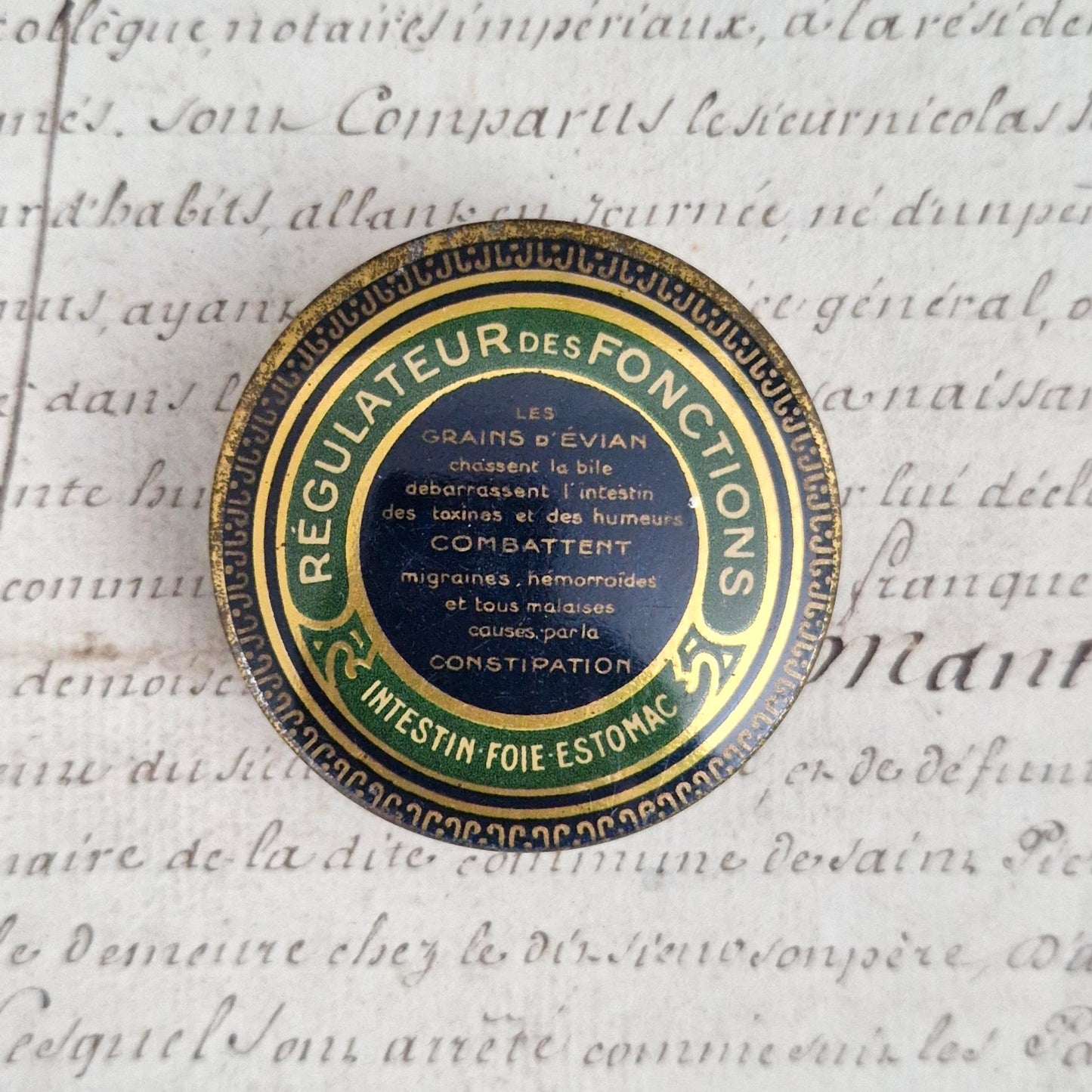 Petite boîte pharmaceutique « Grains d’Évian » - Début XXe
