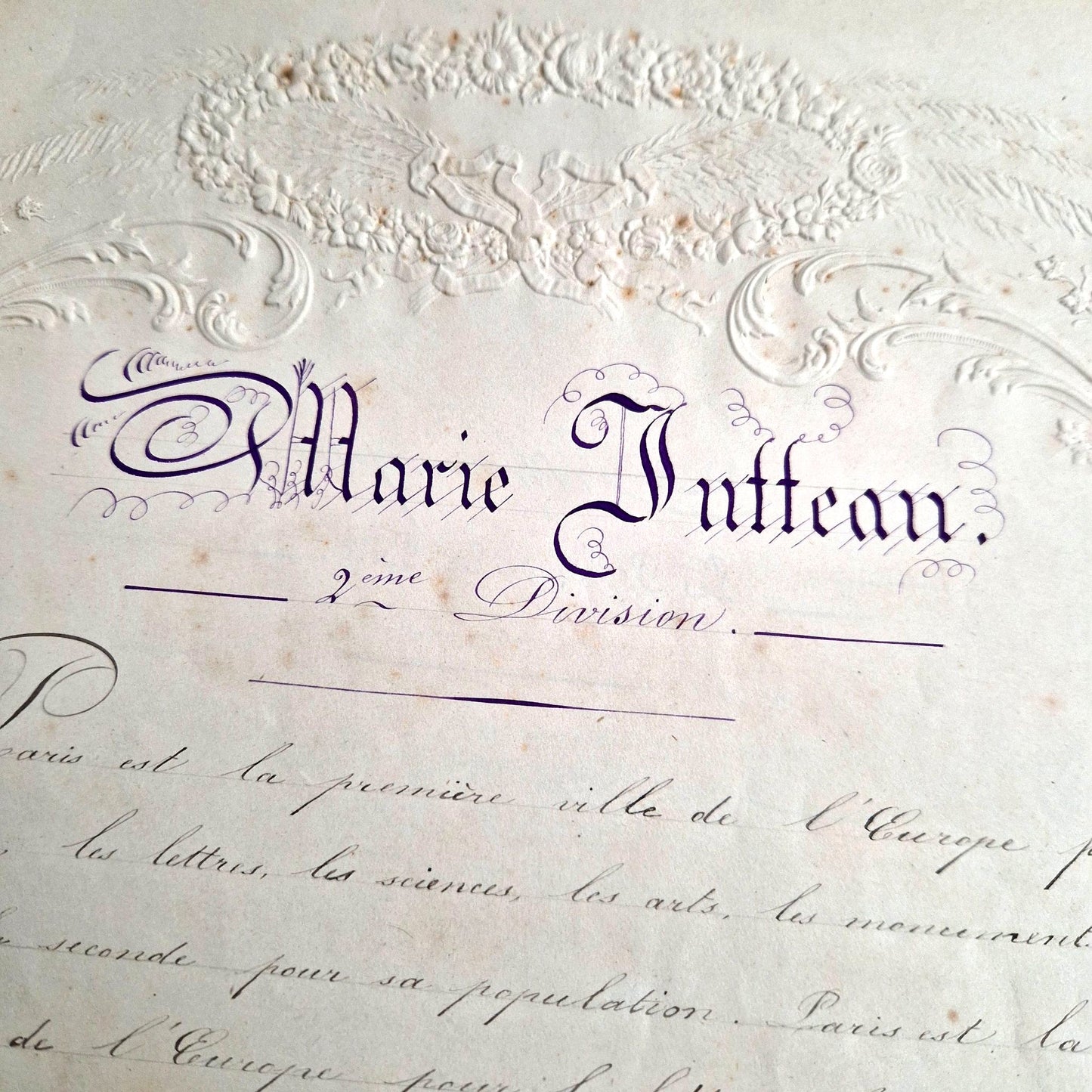 cahier illustré fille xixe