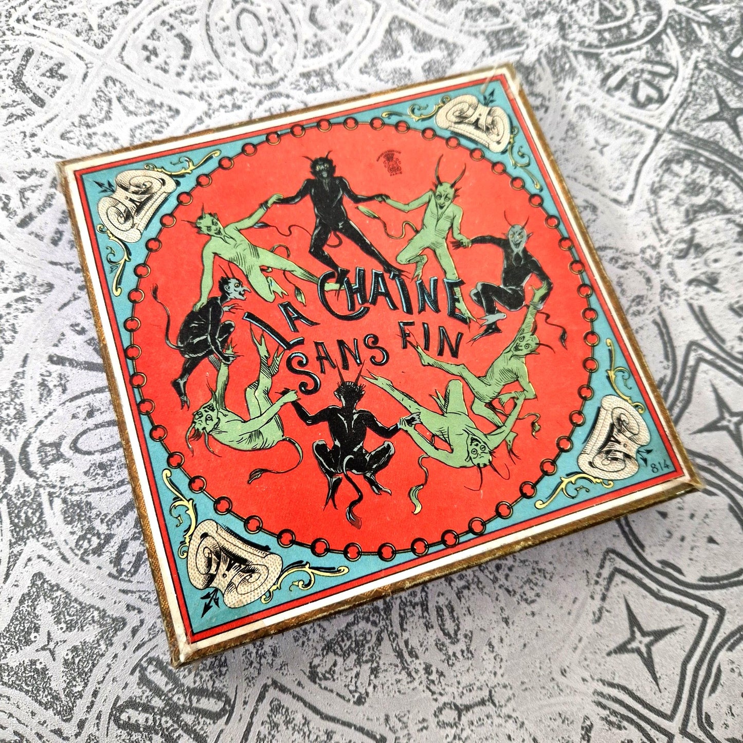 casse tete vintage diables illustration