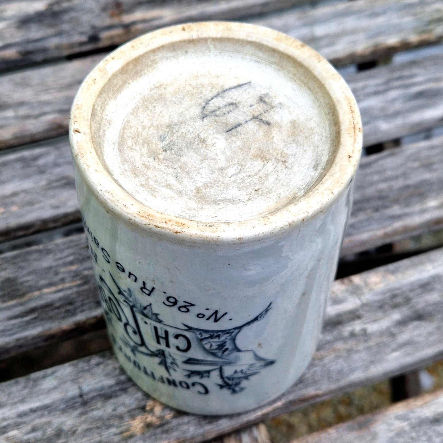 french ceramic jar ch robardelle