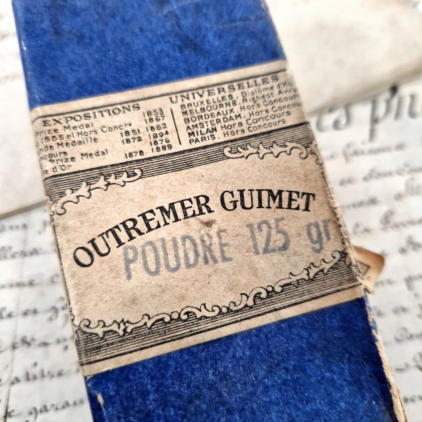 guimet blue powder box artist pigment