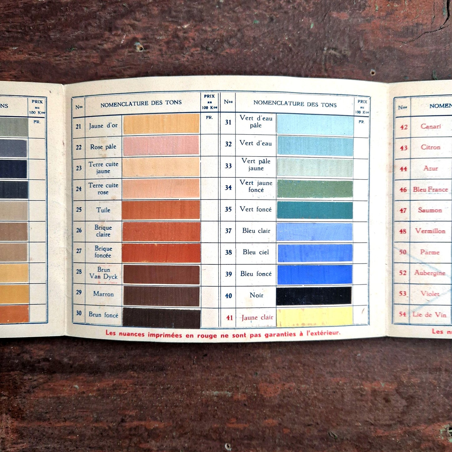 nuancier 80 teintes peinture silexore