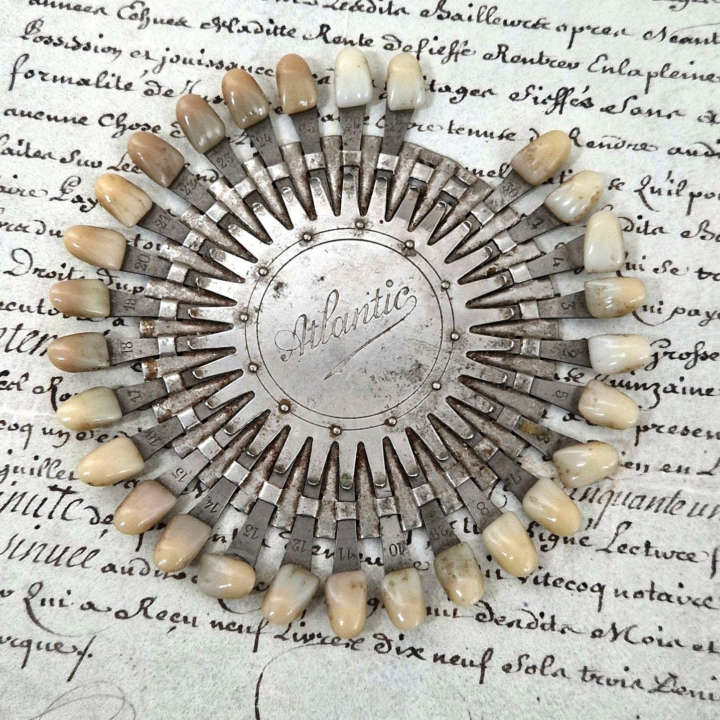 nuancier dentaire ancien atlantic