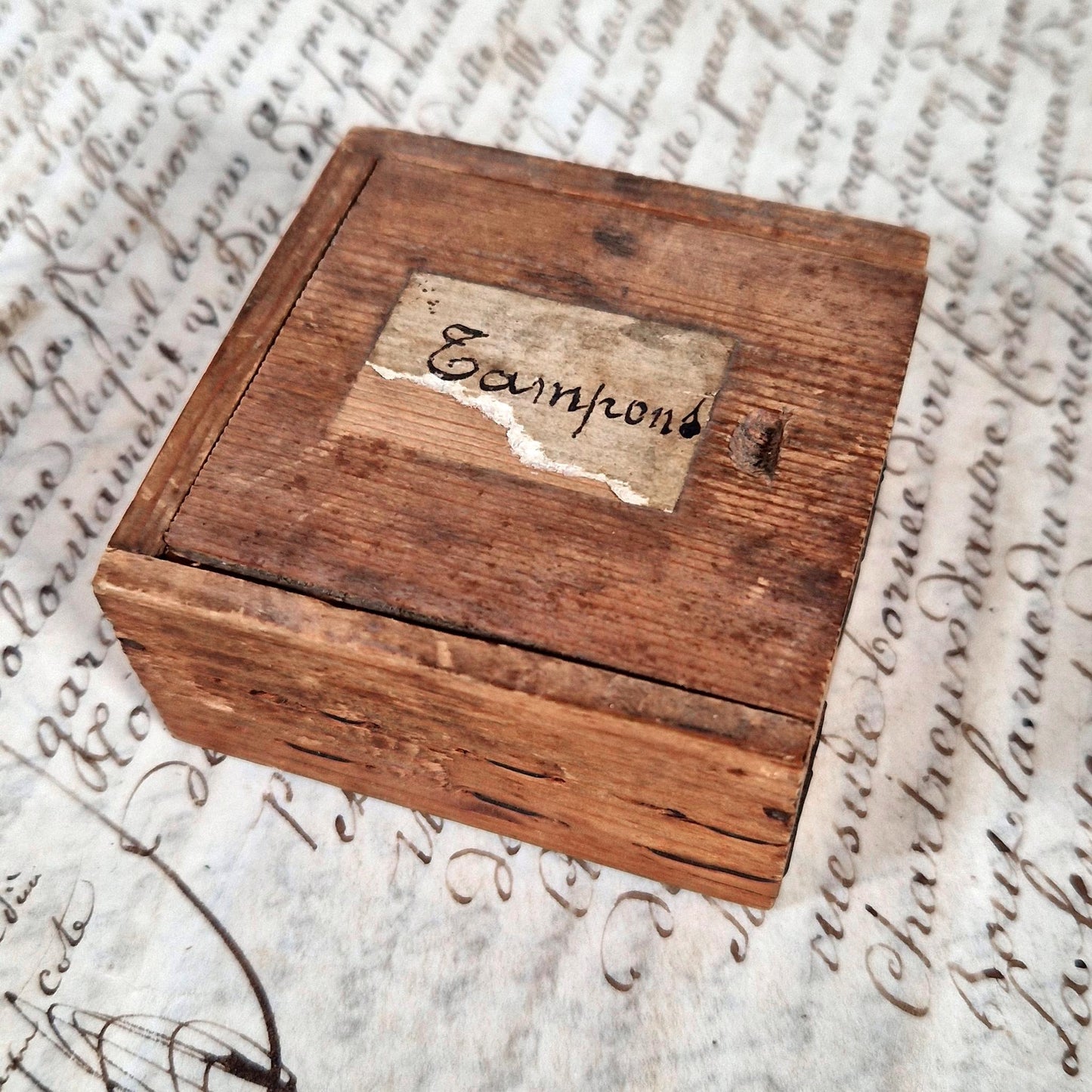 old watchmaker wooden box
