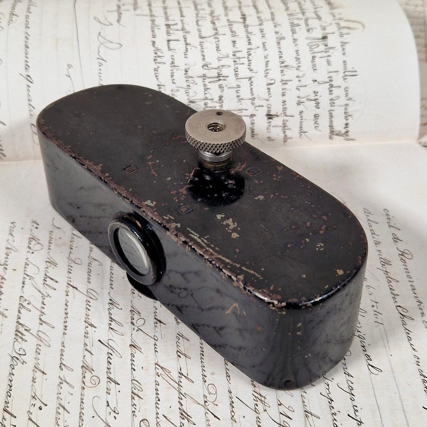 patheorama black tin viewer