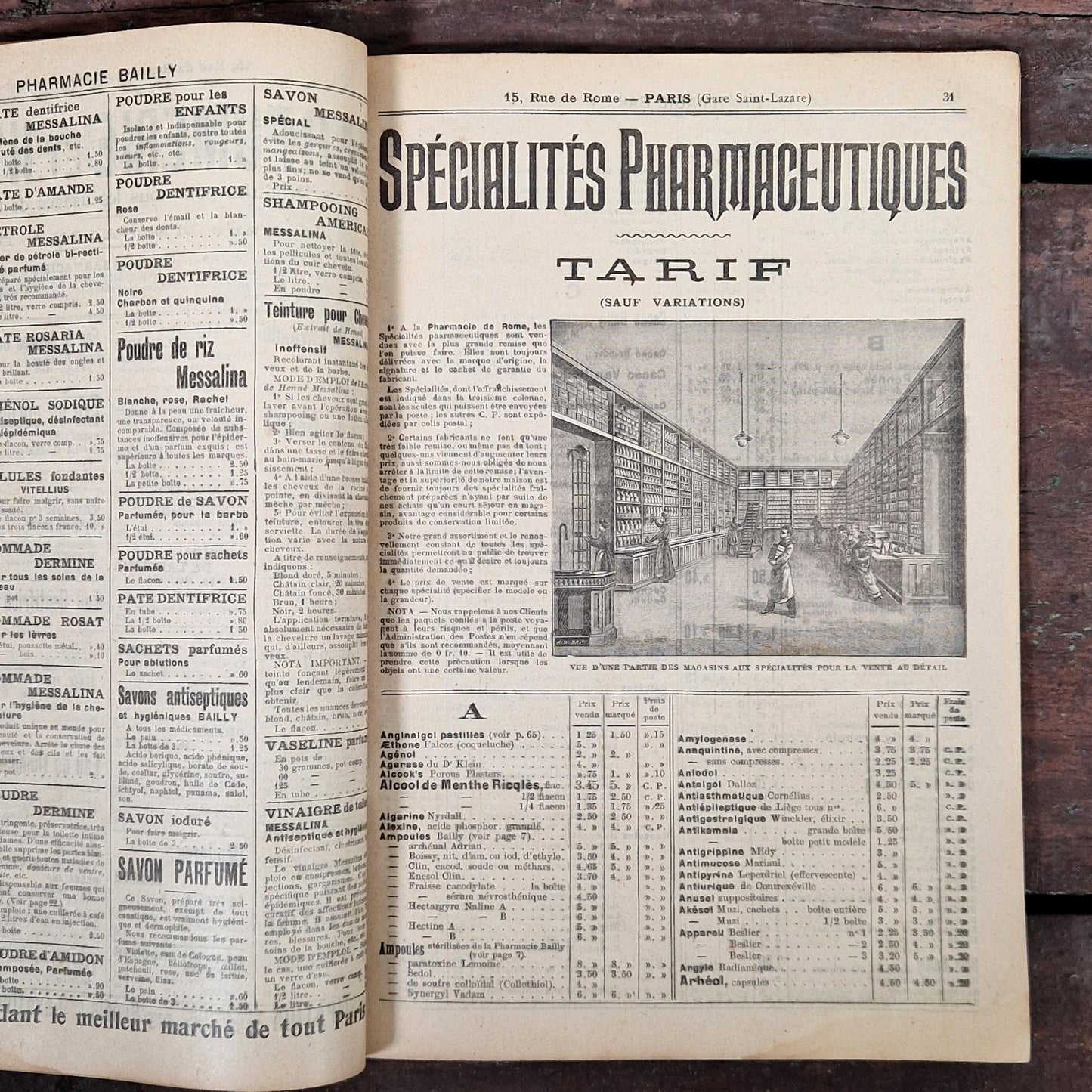 pharmacie bailly catalogue ancien