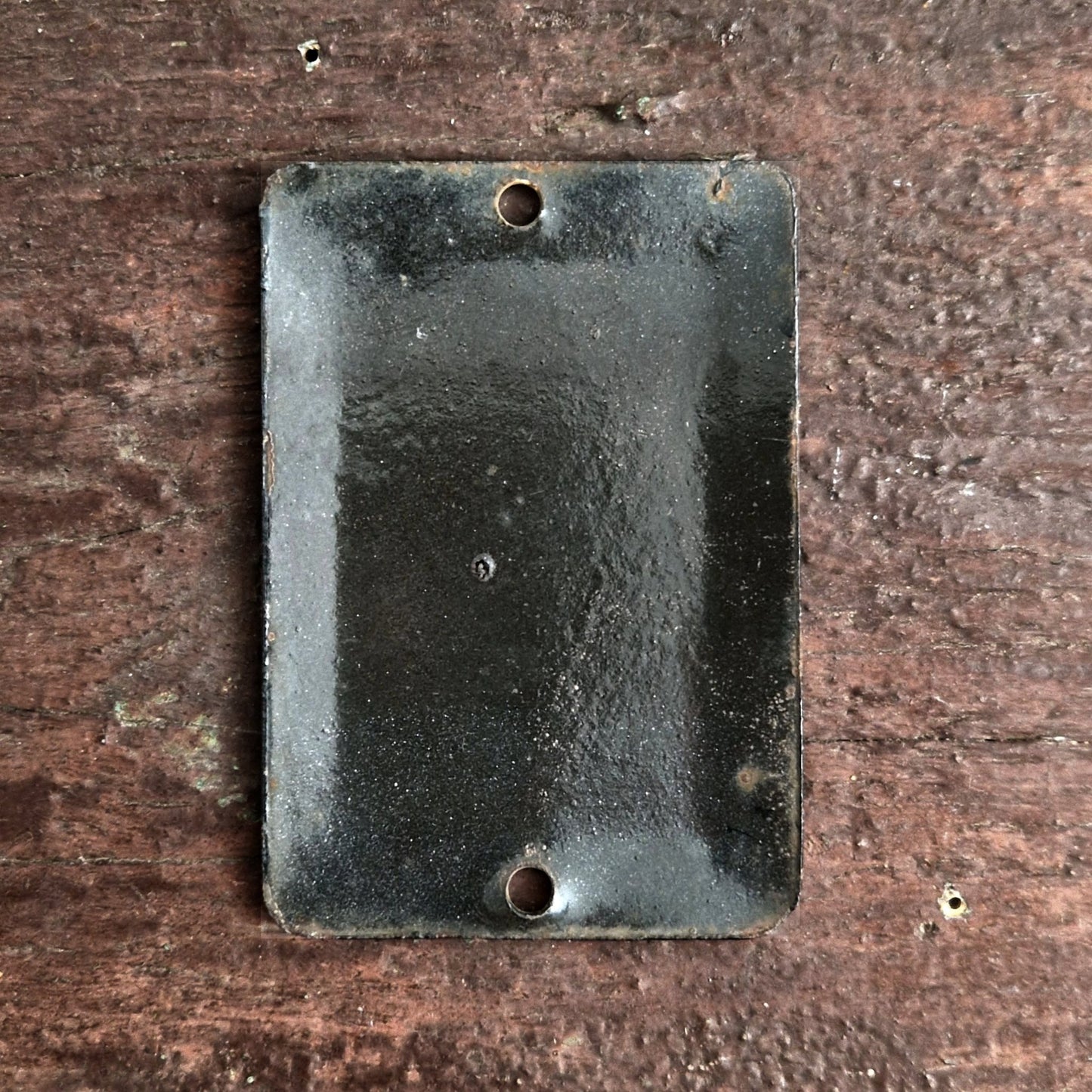 plaque émaillée pompe distance vintage