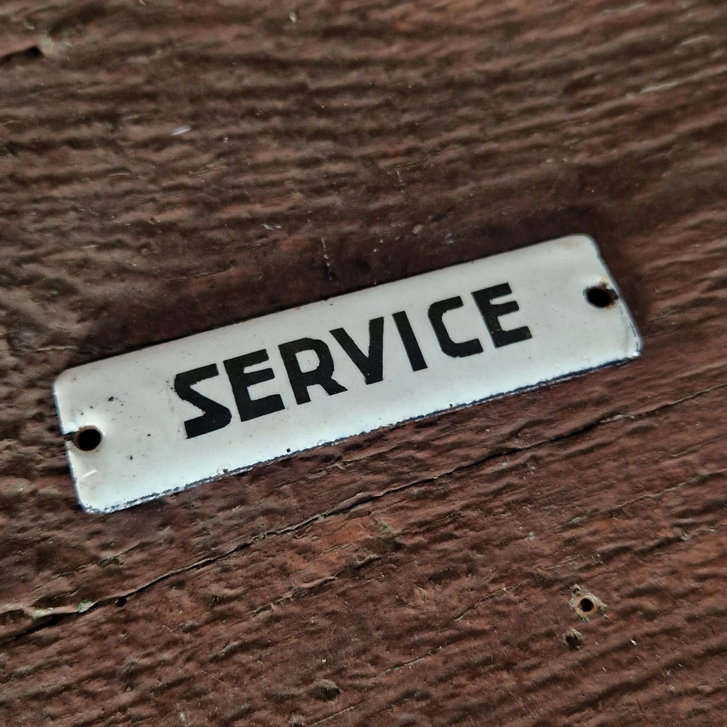 Plaque émaillée « Service »