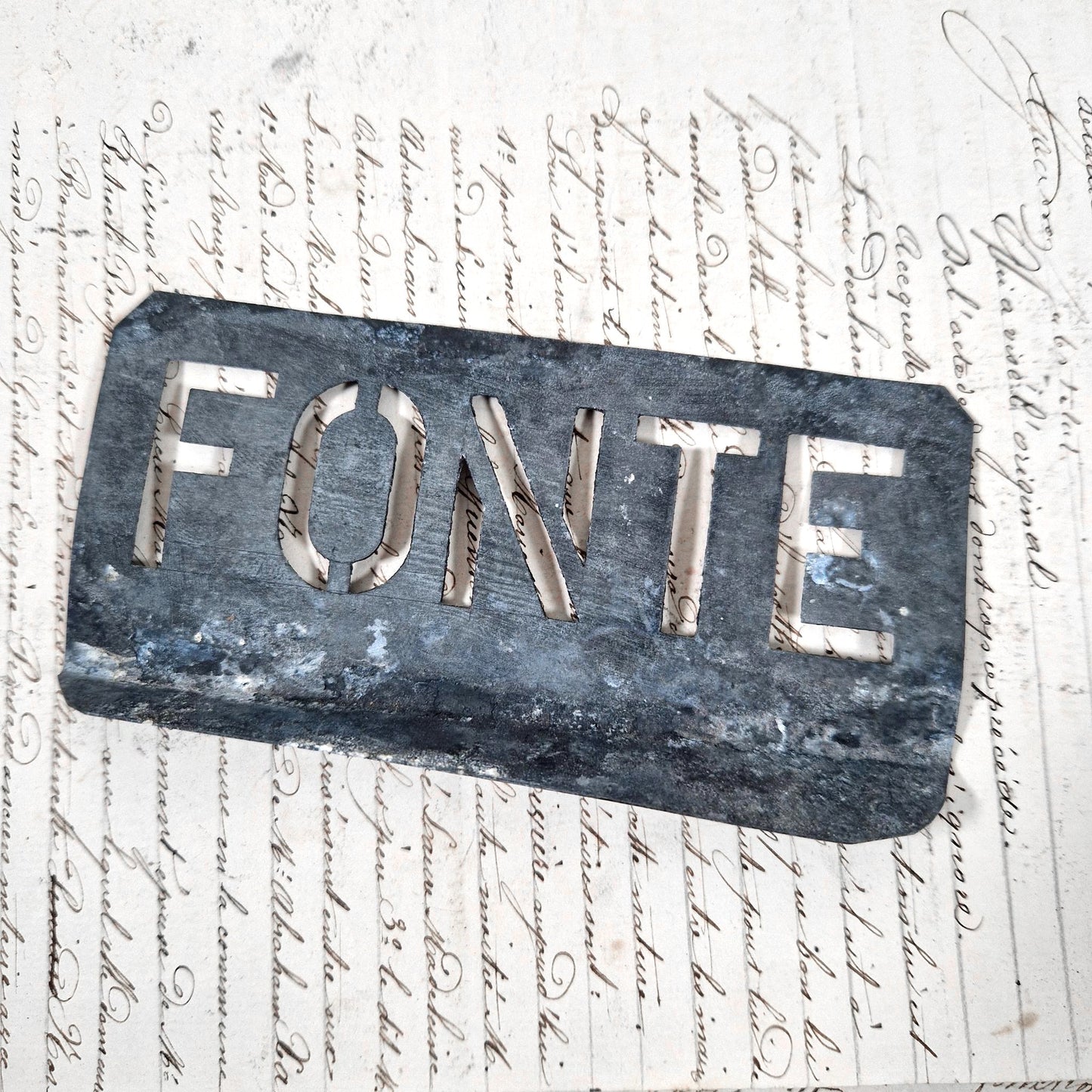 pochoir metal fonderie atelier france