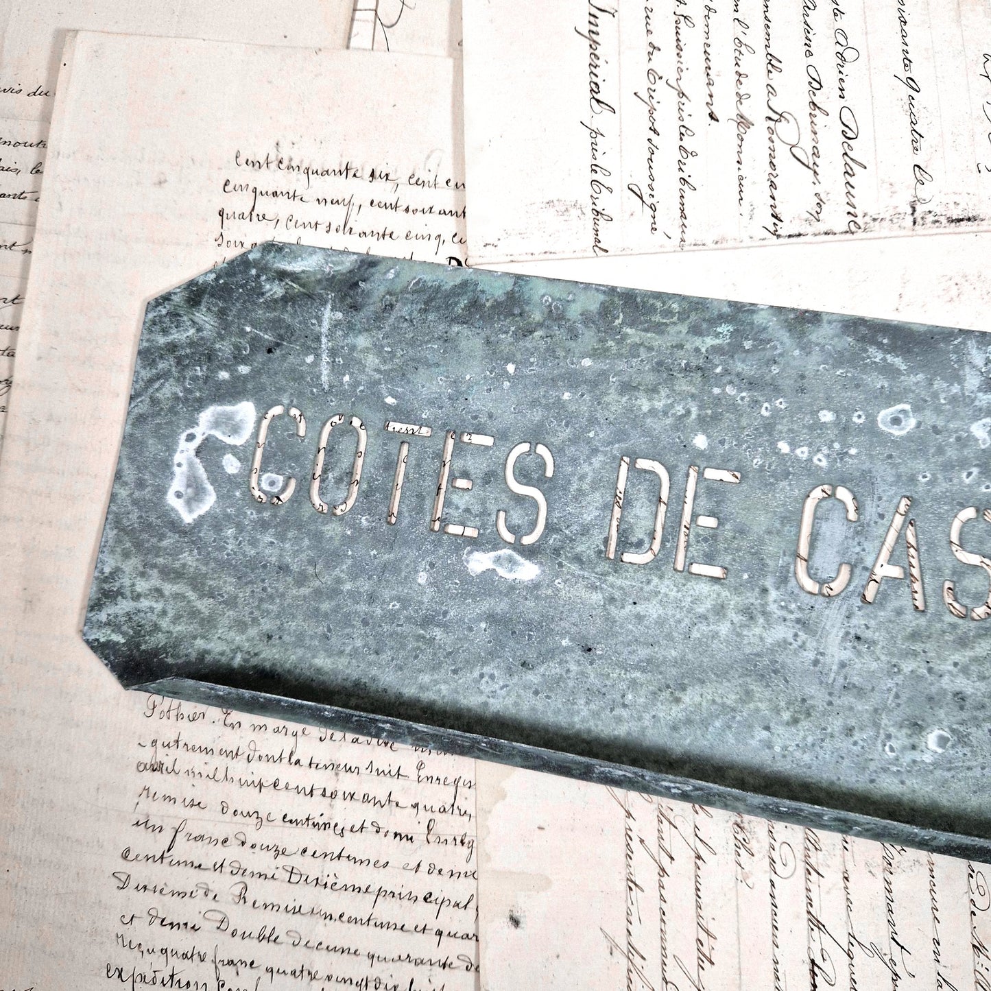 pochoir viticulture cotes de castillon