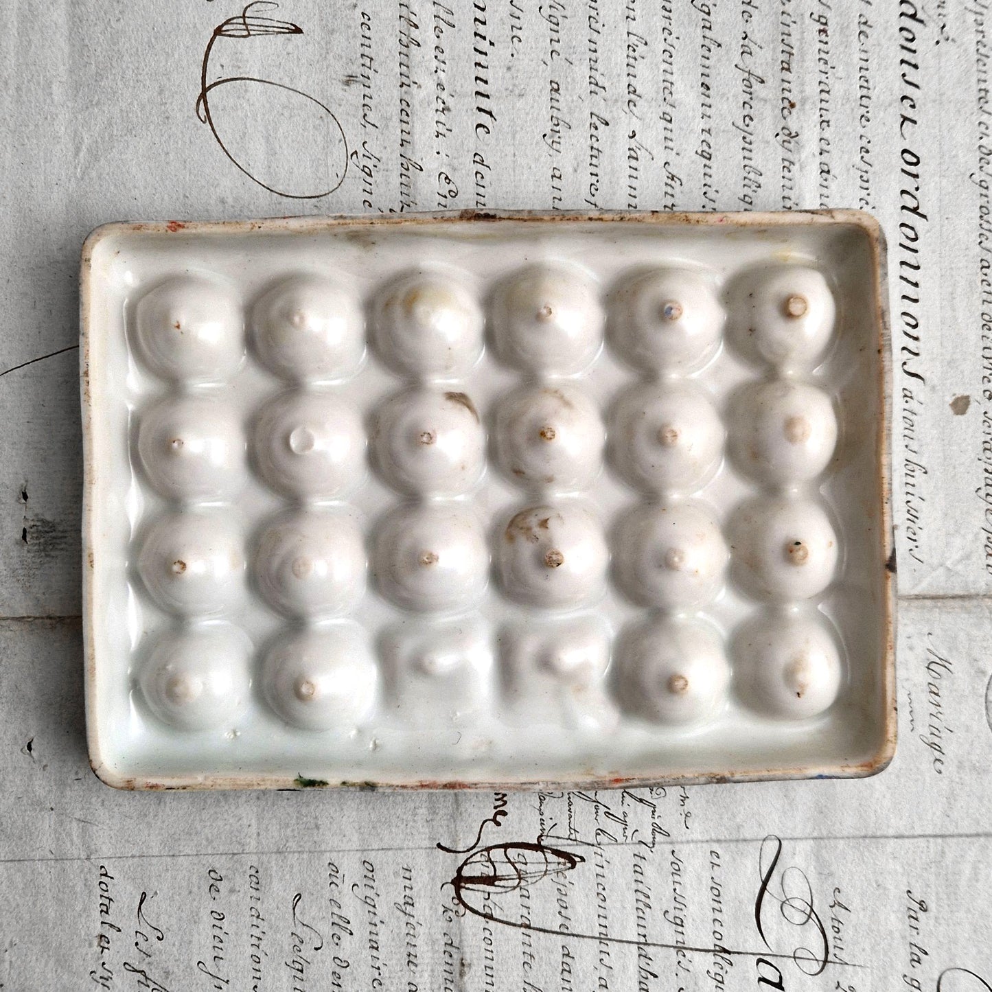 porcelain palette watercolor artist old