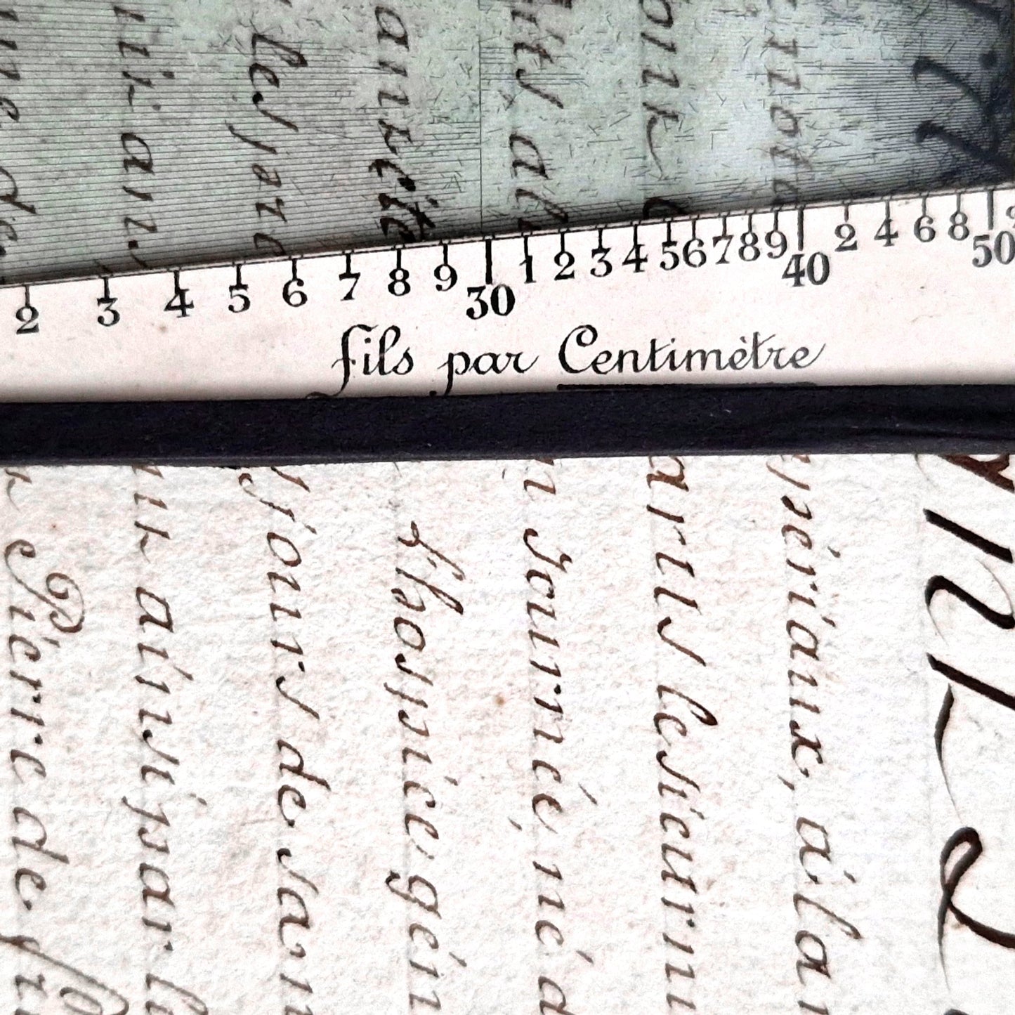 textile measuring tool 1900s