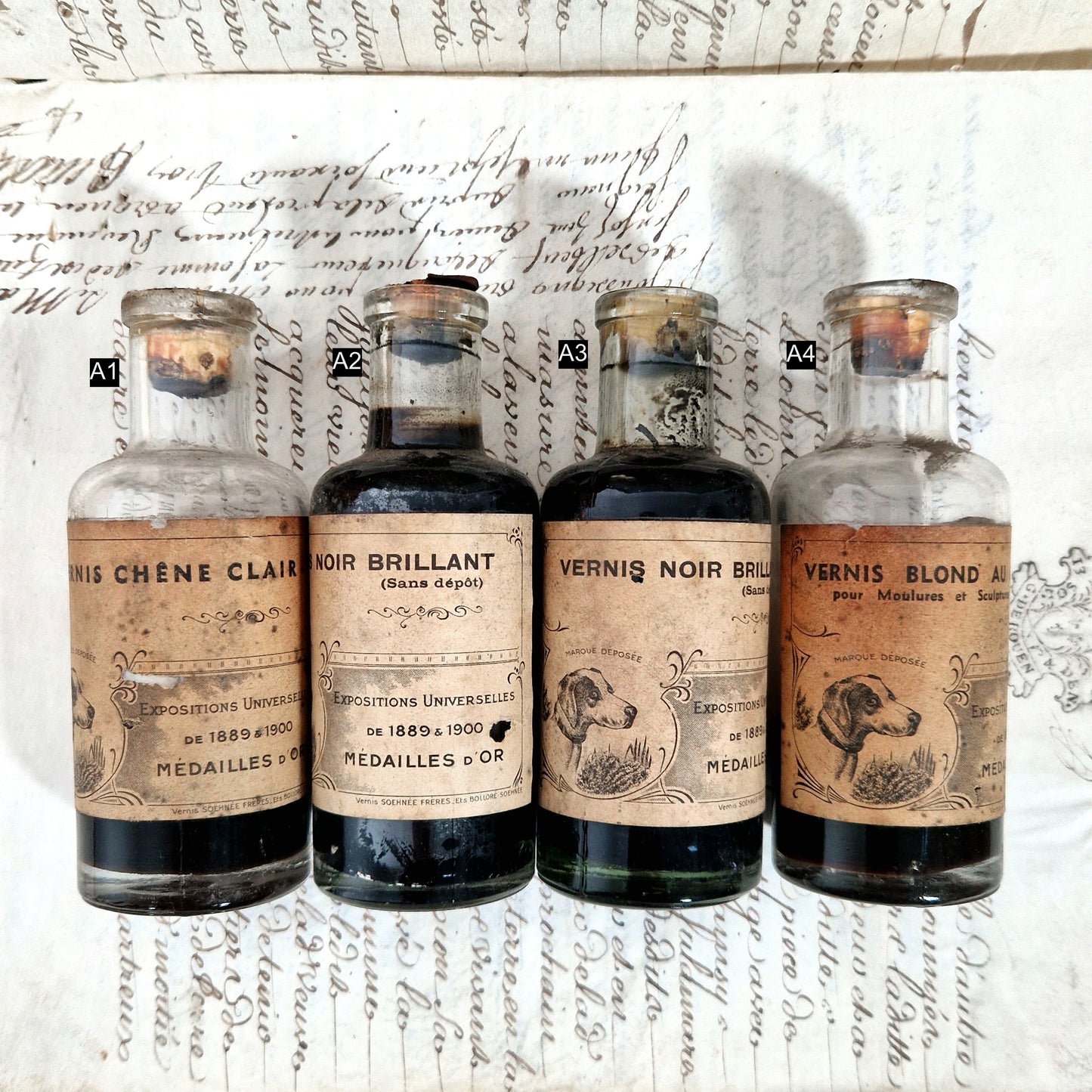 vernis noir blond chene ancien