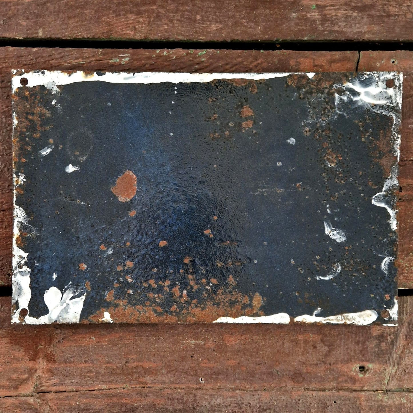 vintage enamel sign wipe your feet