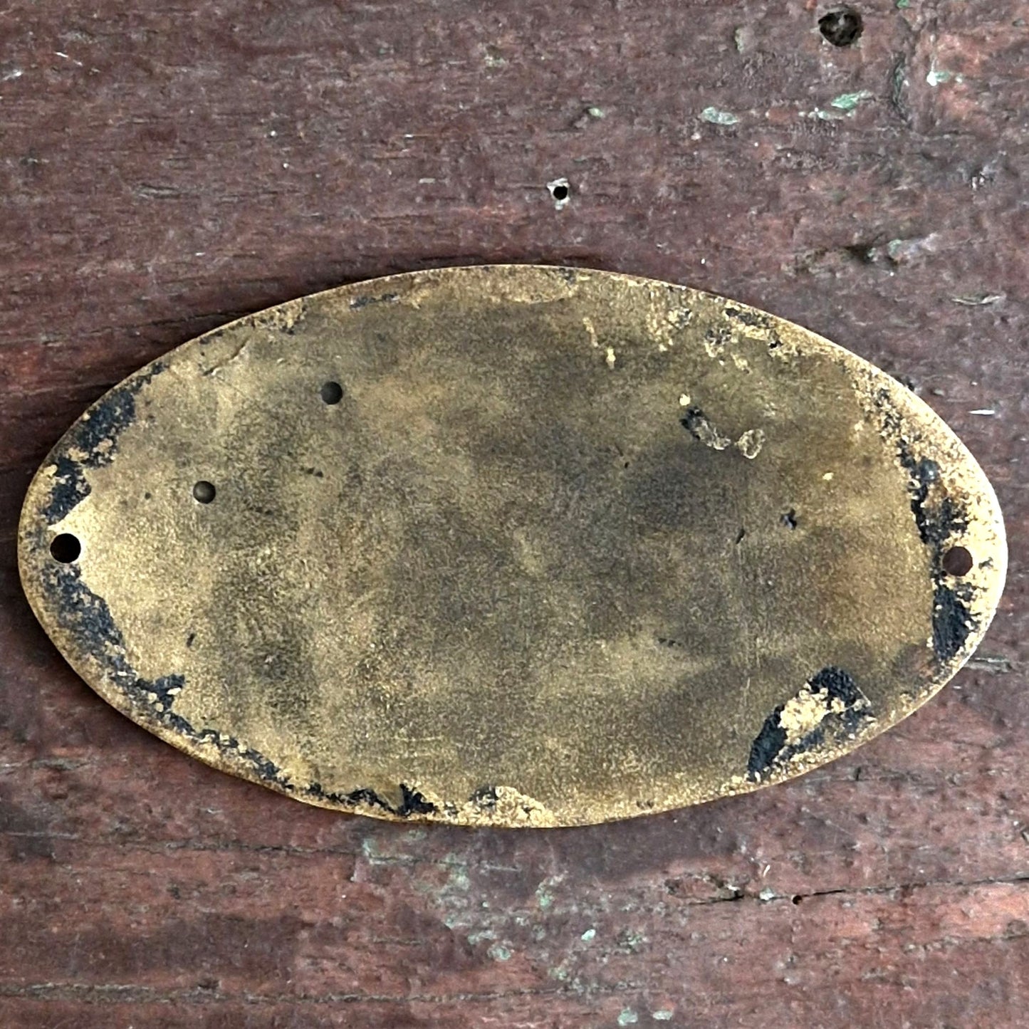 vintage kitchen doorplate brass