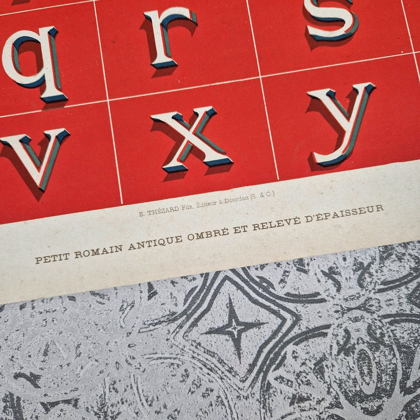 vintage lettering red typography antique