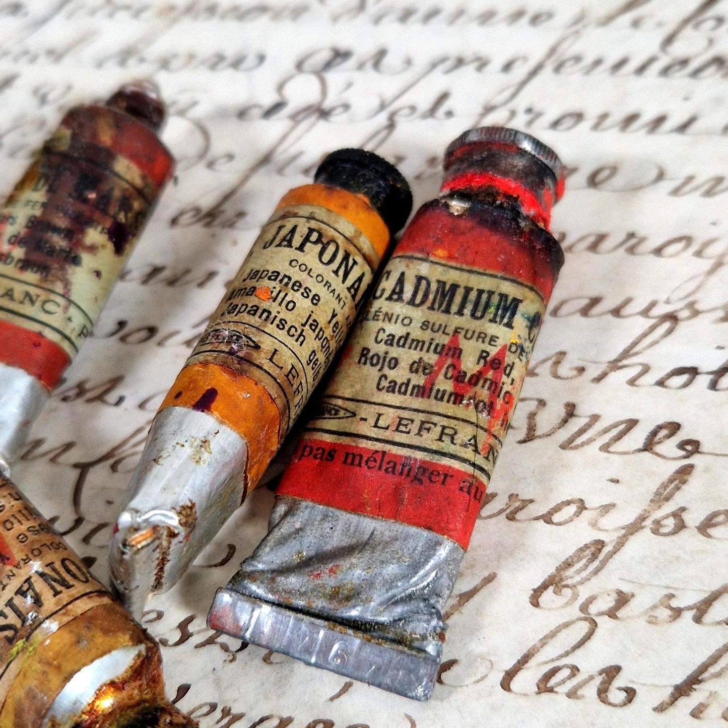 vintage oil paint tubes lefranc