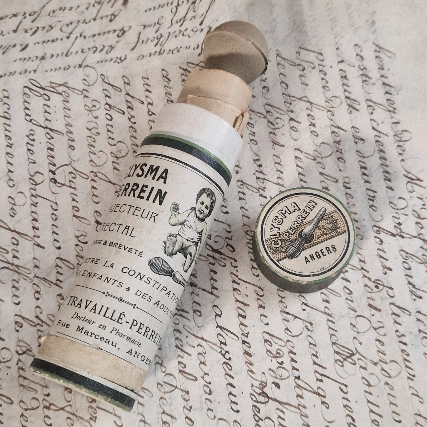 Rare antique rectal injector - "Clysma Perrein"