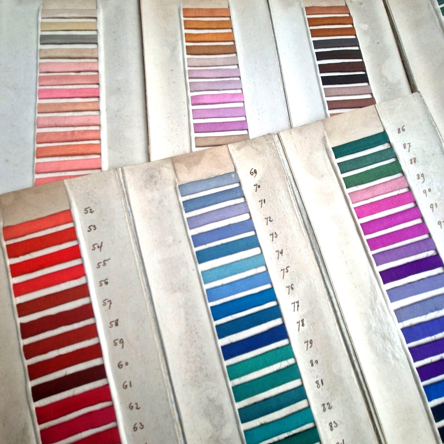 vintage silk satin swatches samplebook collection
