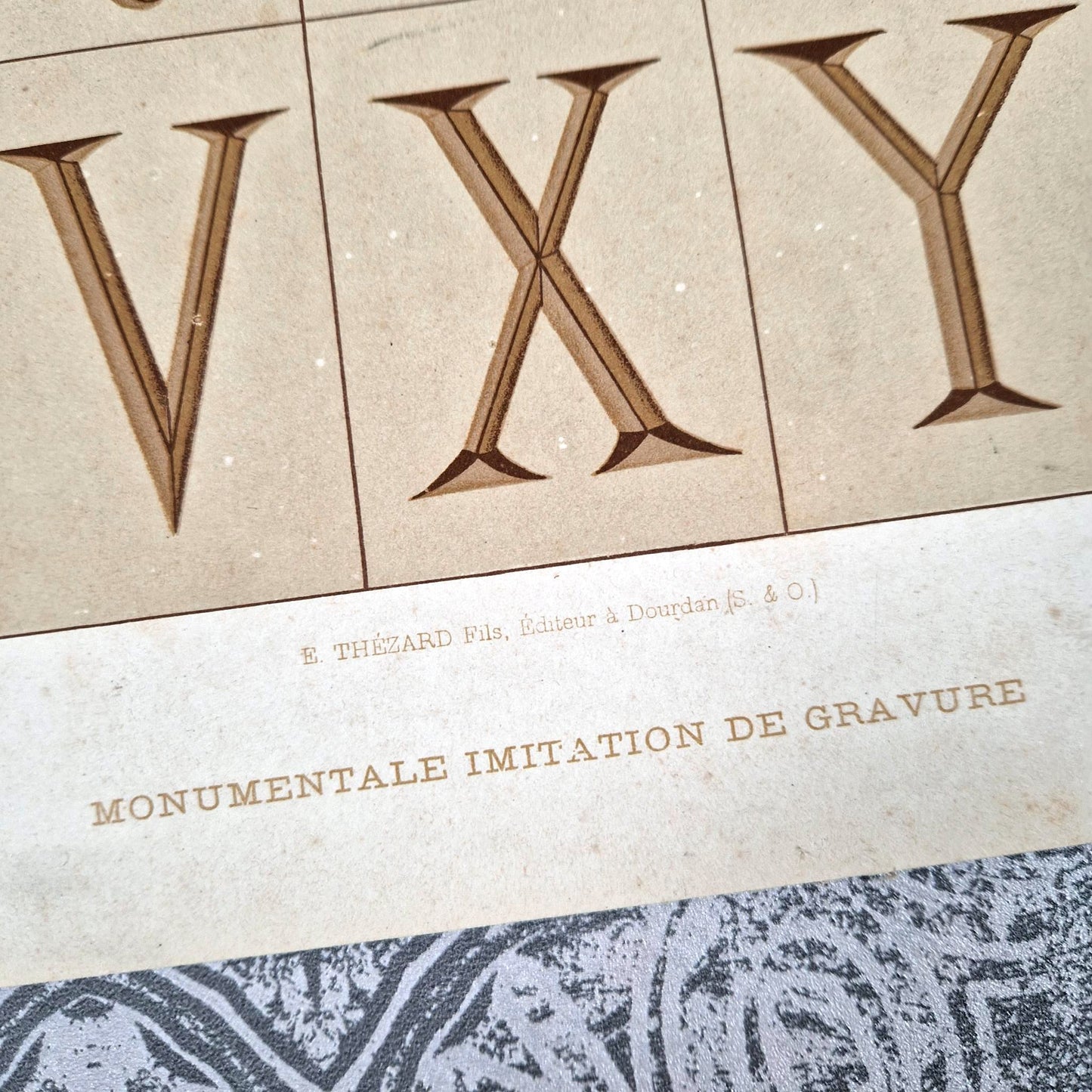 vintage typography chart botzum