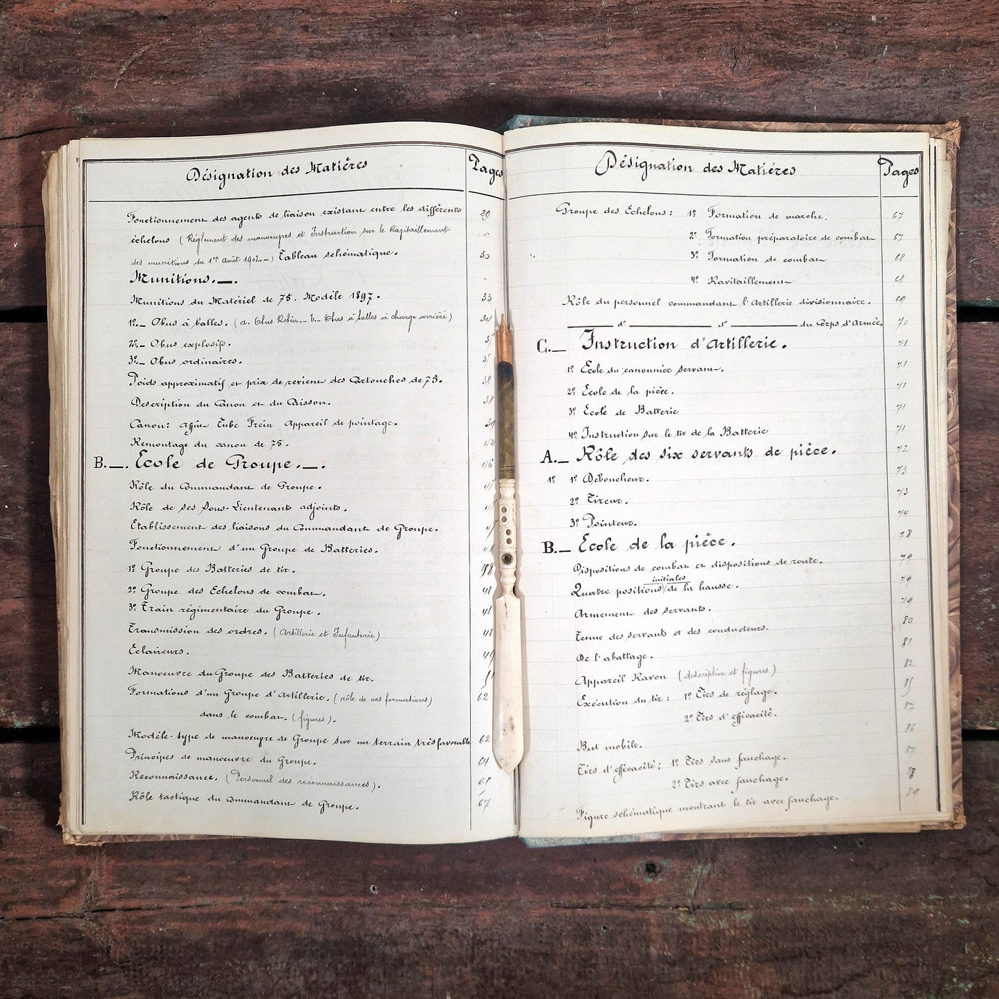 10th artillery regiment france manuscript