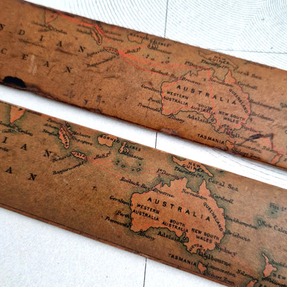 1893 map calendar wooden turner