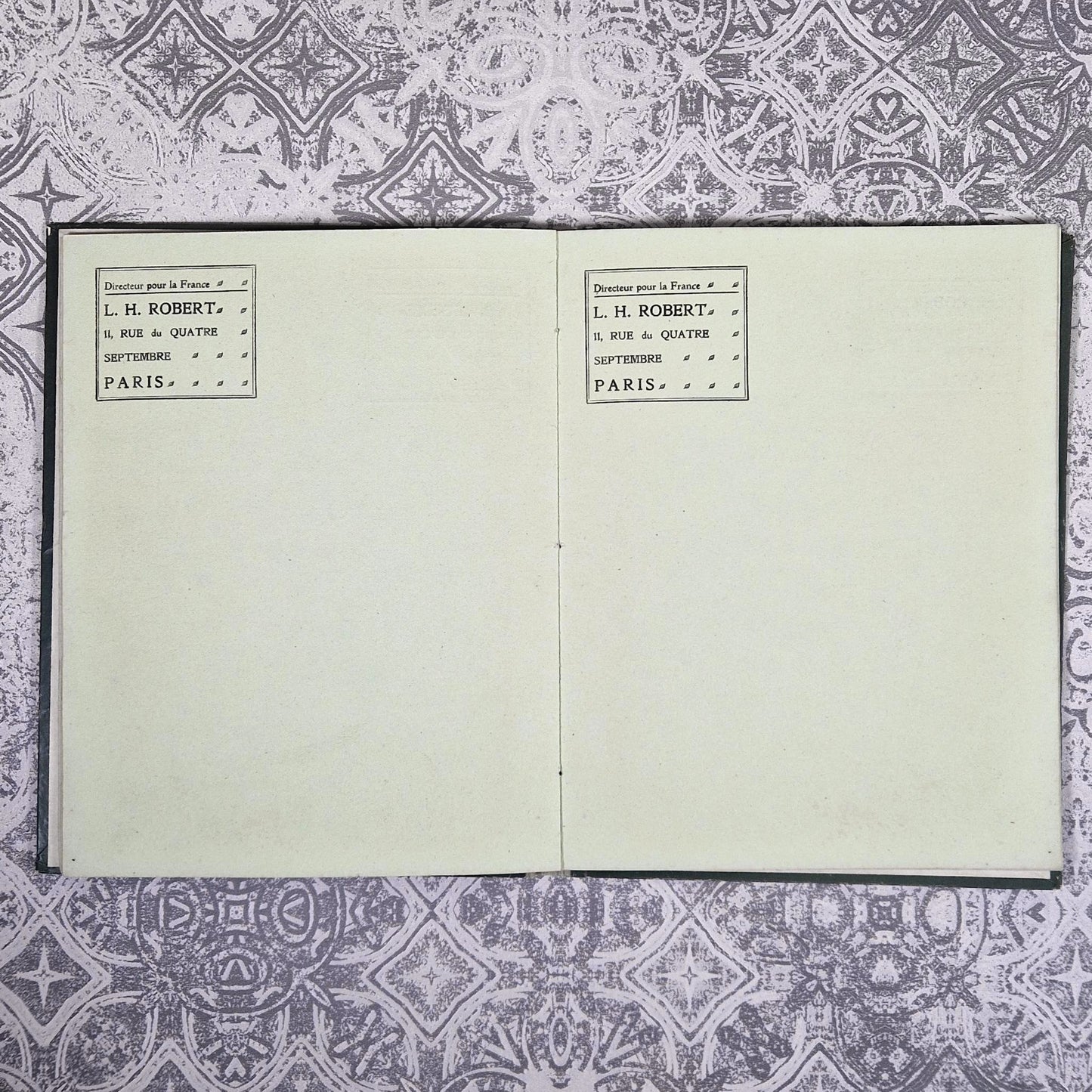 1909 vintage calendar fire scene