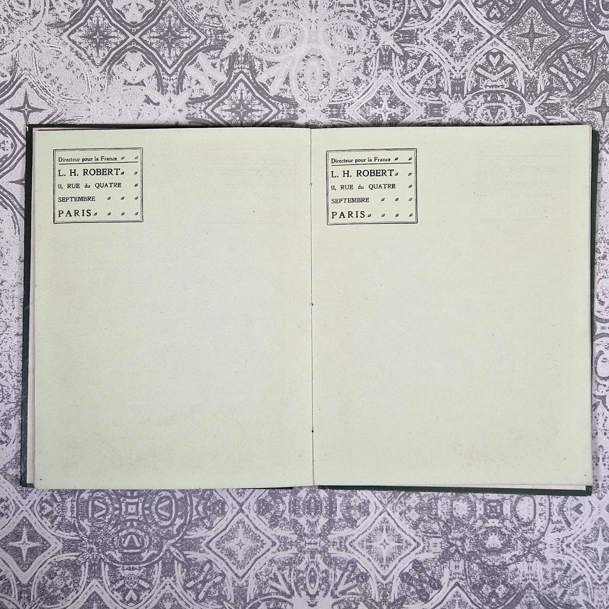 1909 vintage calendar fire scene