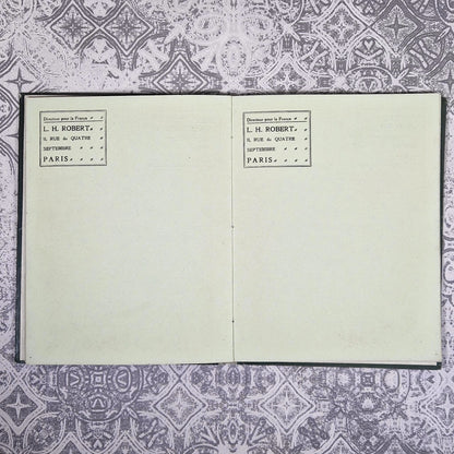 1909 vintage calendar fire scene