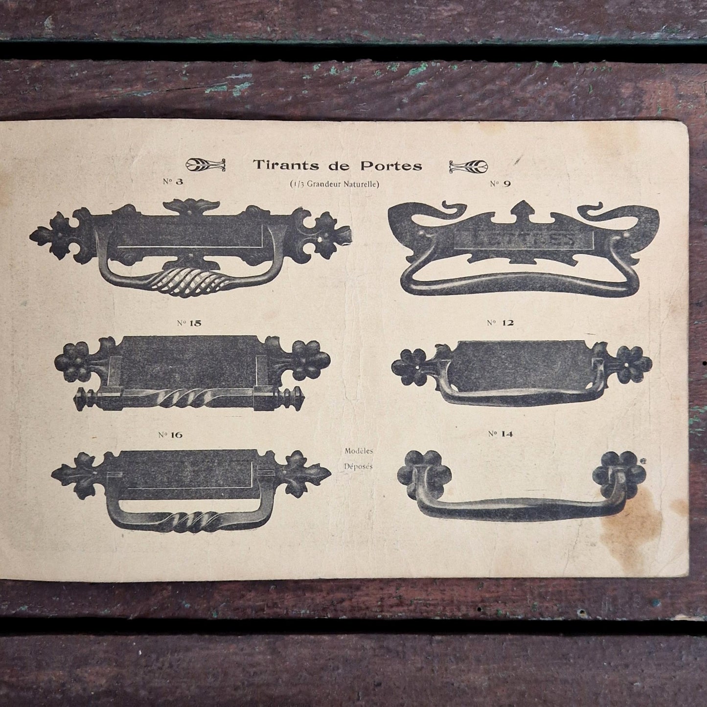 1920s wrought iron design sample book