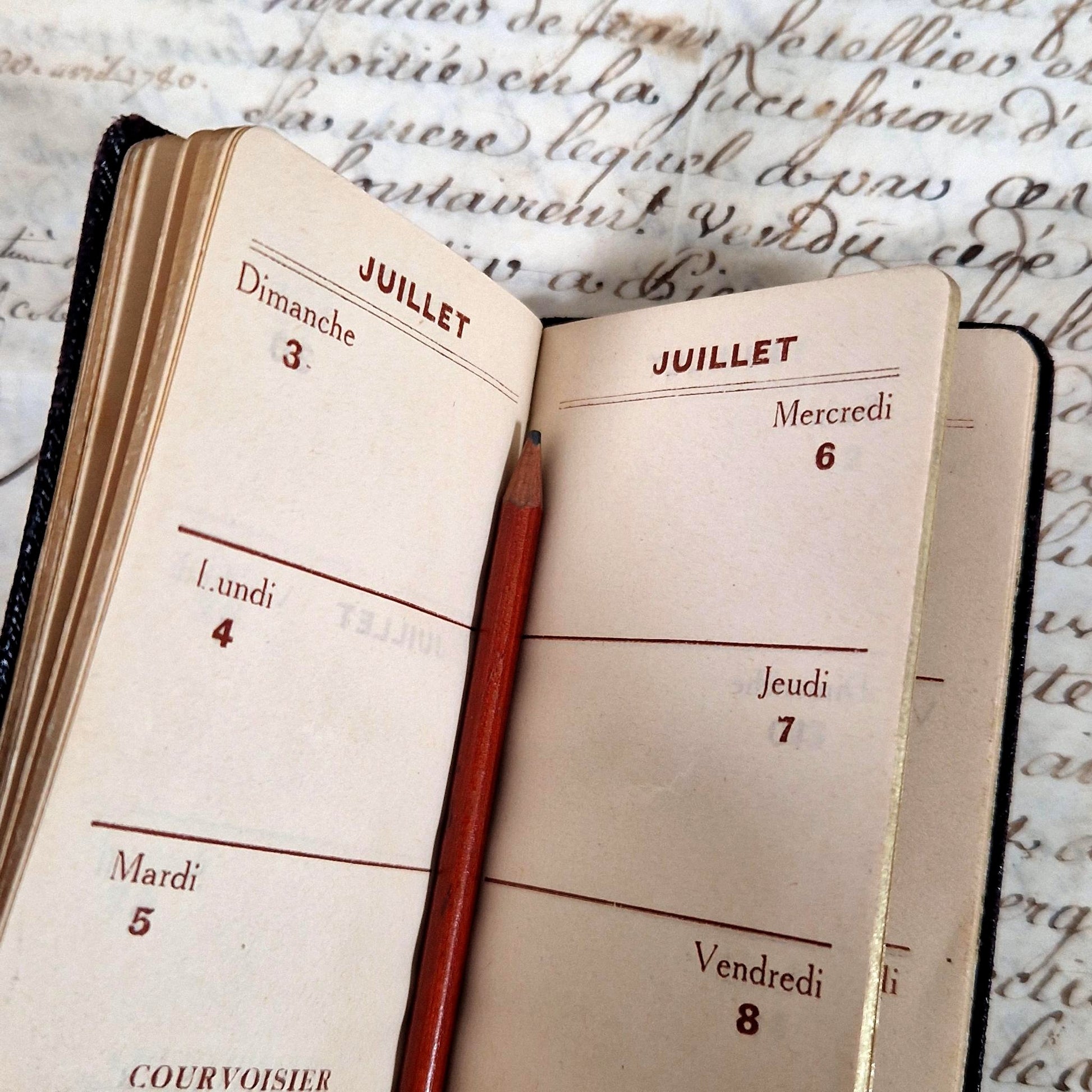 1927 courvoisier pocket diary