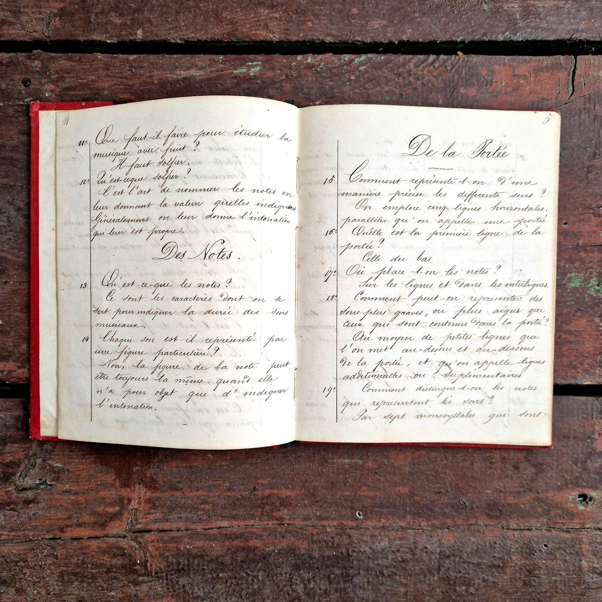 19th Century Music Lesson Notebook