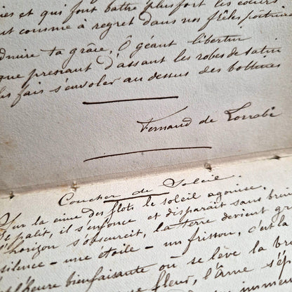 19th century album of drawings and poetry