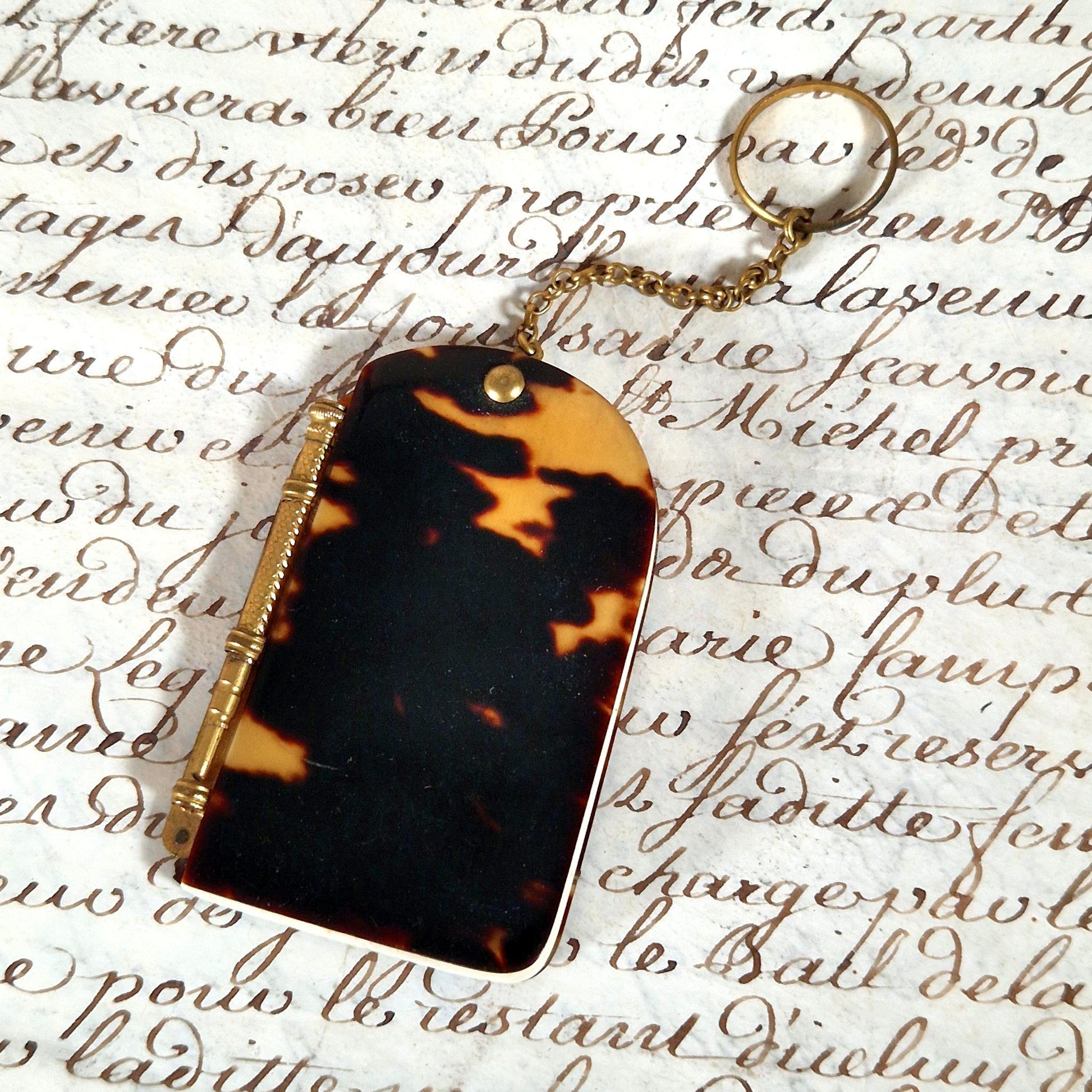 19th century dance card with pencil