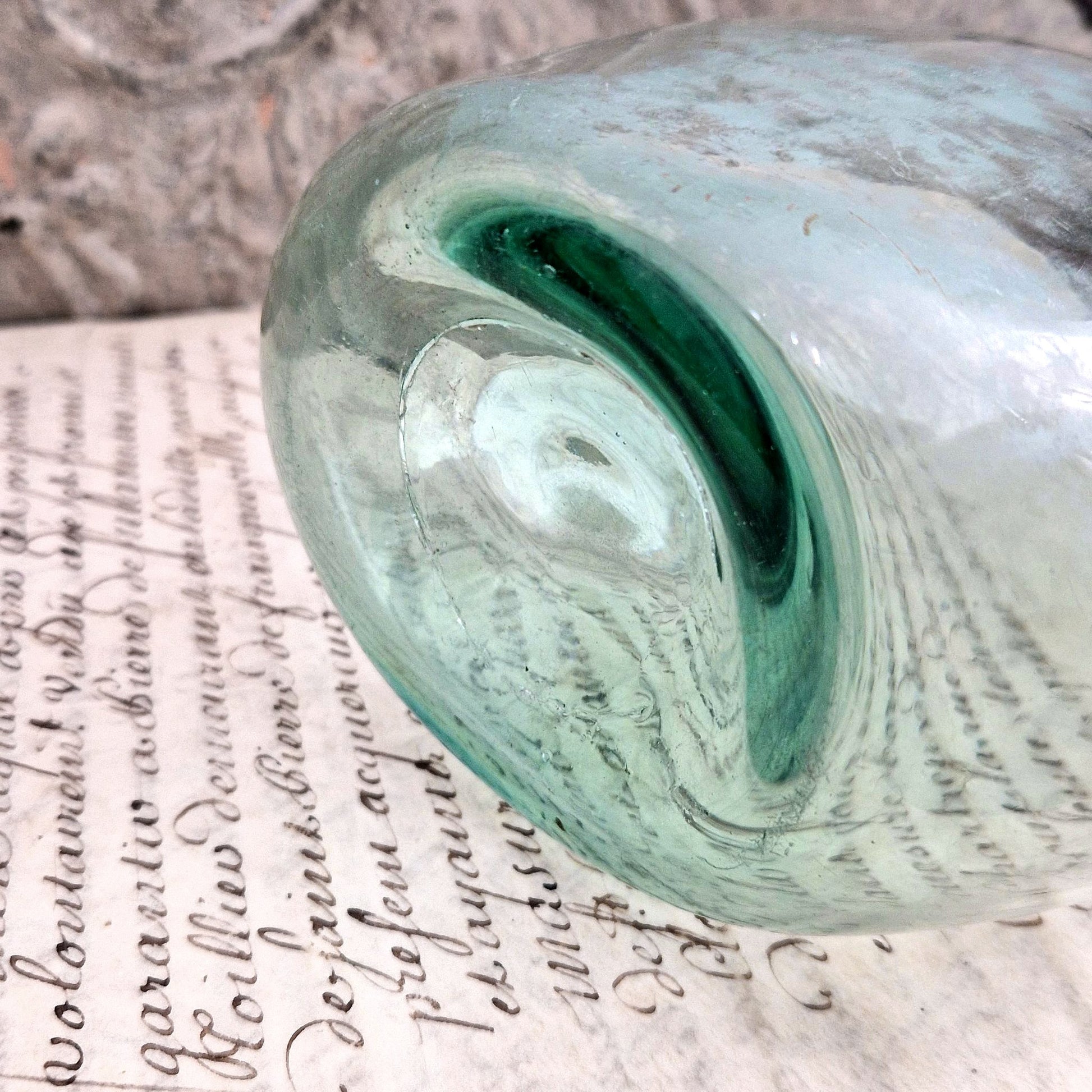 19th century french blown glass