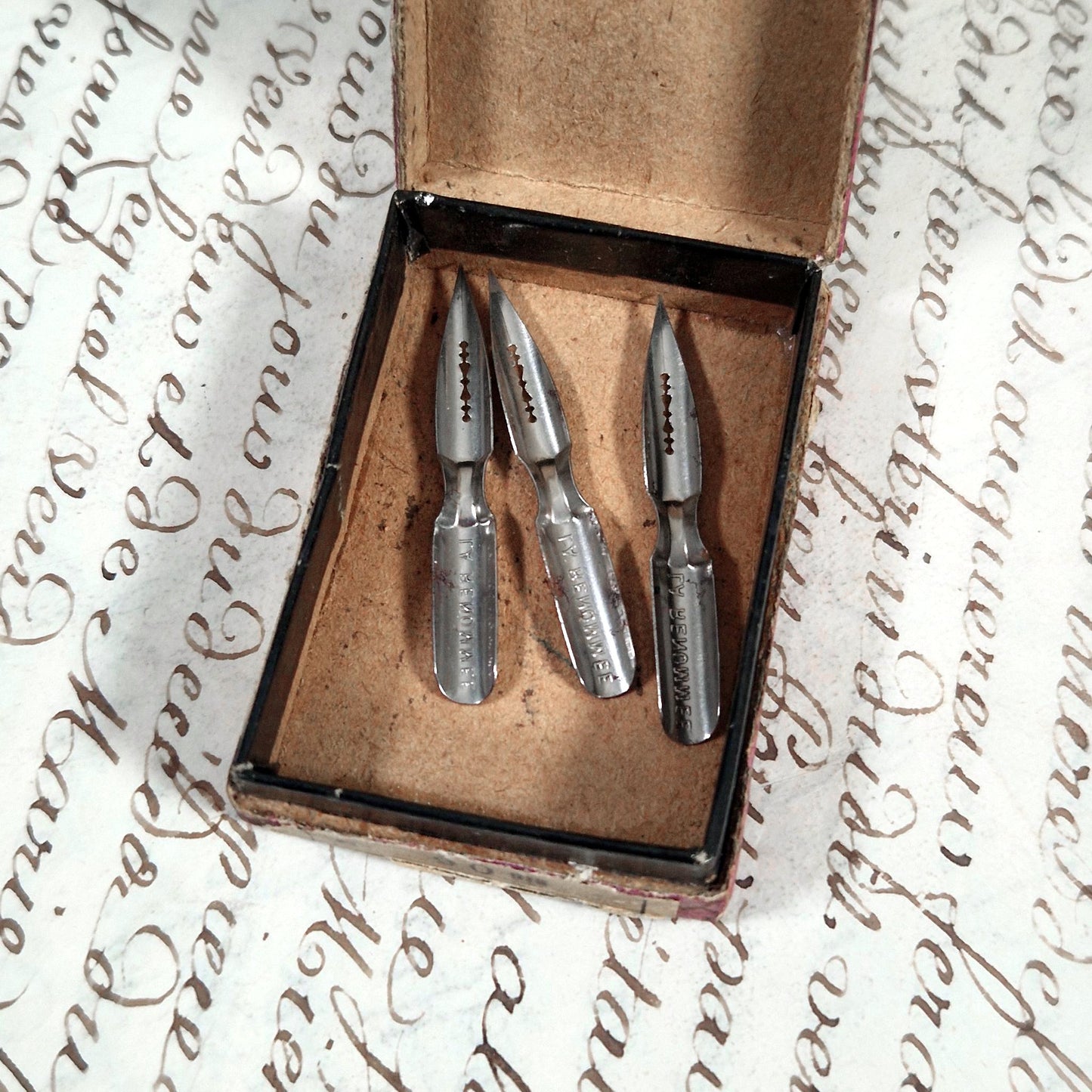 19th century french pen nibs collection