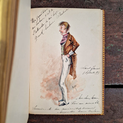 19th century handwritten friendship notebook
