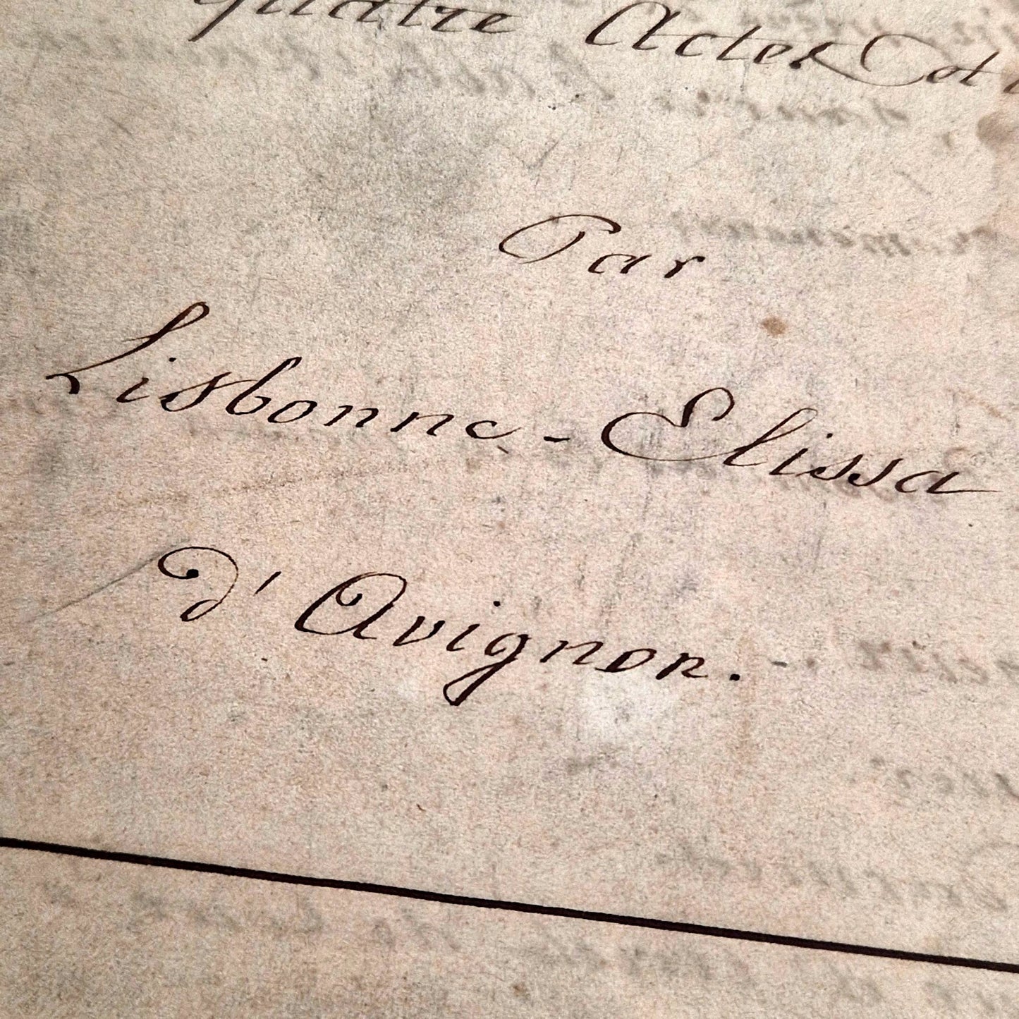 19th century handwritten theatre document