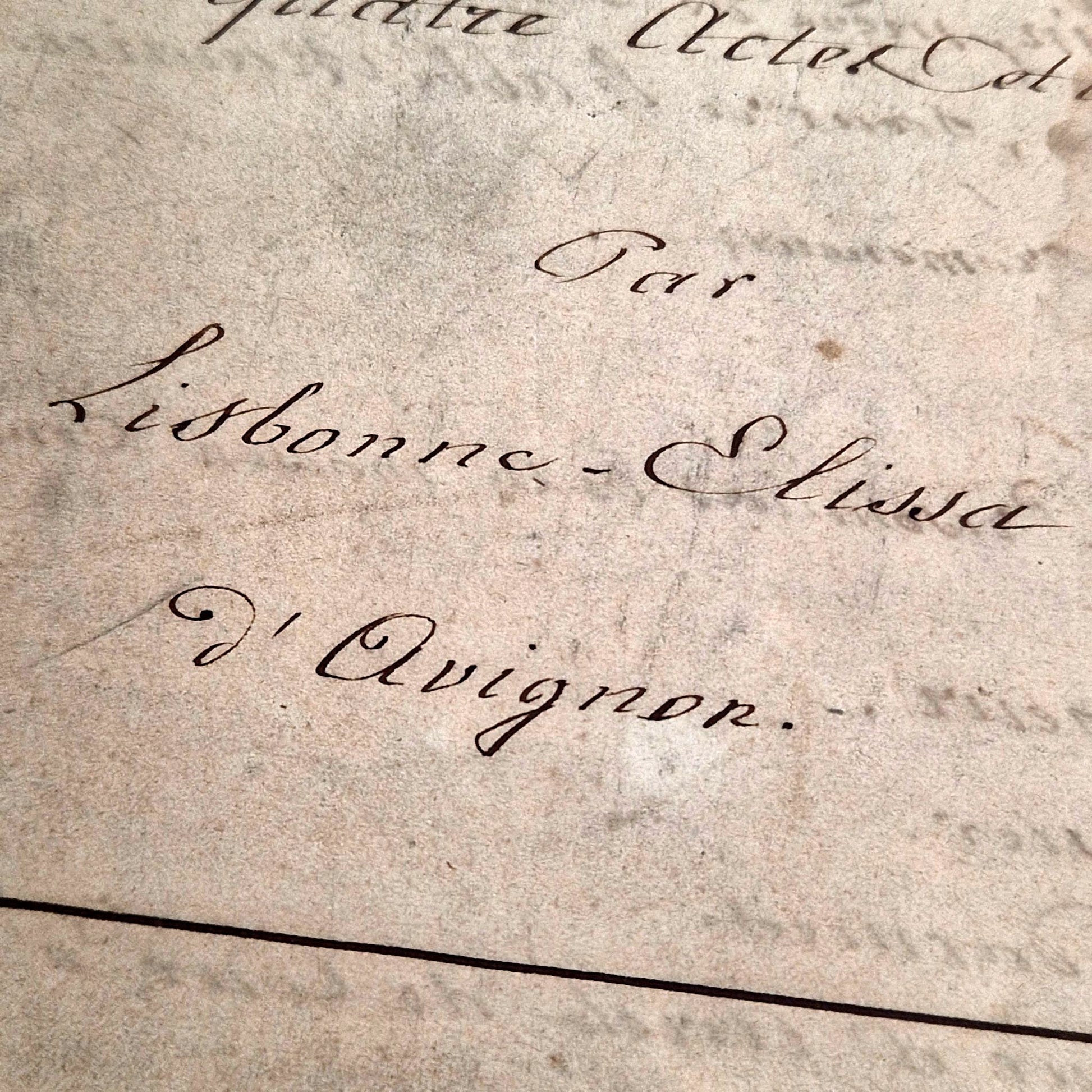 19th century handwritten theatre document