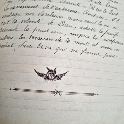 19th century religious manuscript cover